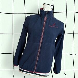 Nautica Kids Fleece Full Zip Jacket w/ Pockets. Size M